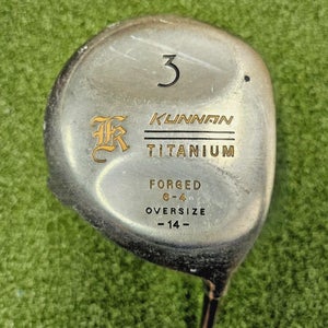 Kunnan Titanium Oversize 3 Wood RH / Regular Graphite ~43.75" / NEW GRIP /jd6581