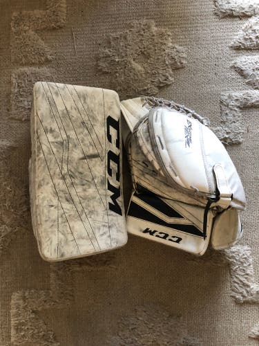 CCM Eflex 760 goalie glove And E3.9 Blocker