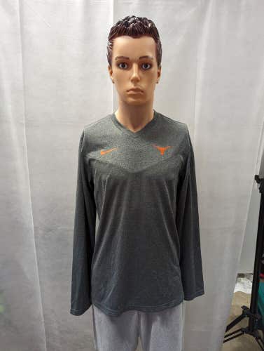 Team Issued Texas Longhorns Nike Long Sleeve Shirt M NCAA