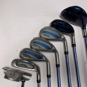 Callaway Gems Club Set 7W 5H 7IR 9IR SW Chipper Putter Aldila Ladies Graphite RH