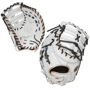 New Rawlings Heart Of The Hide 13-Inch Softball First Base Mitt RHT Gry/Gld/Blk