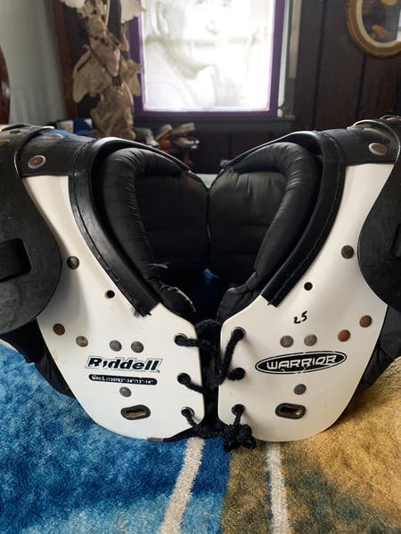Used Youth Large Riddell Warrior IIx Shoulder Pads | SidelineSwap