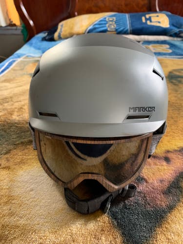 New Giro Marker Helmet With Giro California Goggles