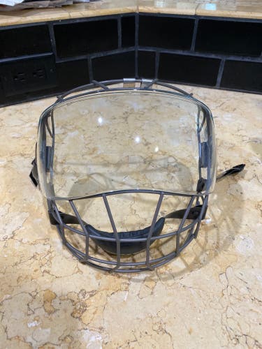 HockeyNinja Convex 17 Hybrid cage/visor Titanium