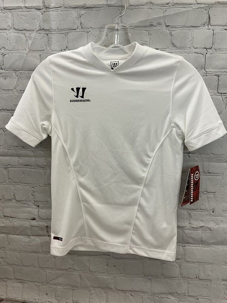 Warrior Youth Boys Burnden Replica Size Small White Soccer Rugby Jersey NWT