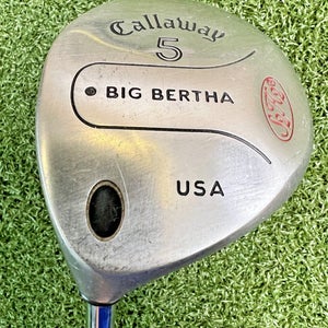 Callaway Big Bertha Warbird 5 Wood Memphis '10' Steel 42" Left Handed / sa6598