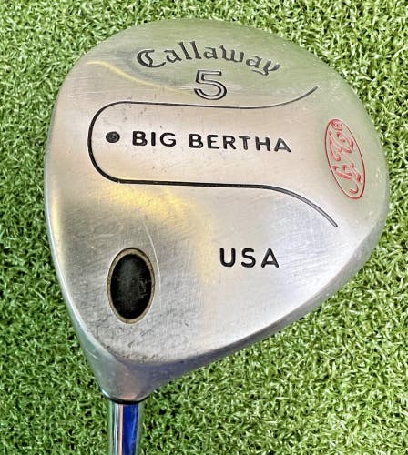 Callaway Big Bertha Warbird 5 Wood Memphis '10' Steel 42" Left Handed / sa6598