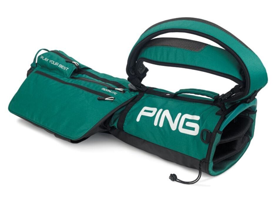 PING Moonlite Sunday Carry Golf Bag Teal/Black 4-Way Divider New #83836