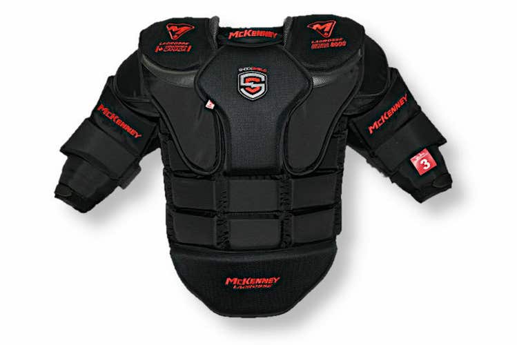 McKenney Ultra 8000 lacrosse goalie chest protector XL new goal pad lax cat #3
