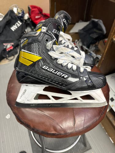 Used Bauer Extra Wide Width Size 6 Supreme UltraSonic Hockey Goalie Skates