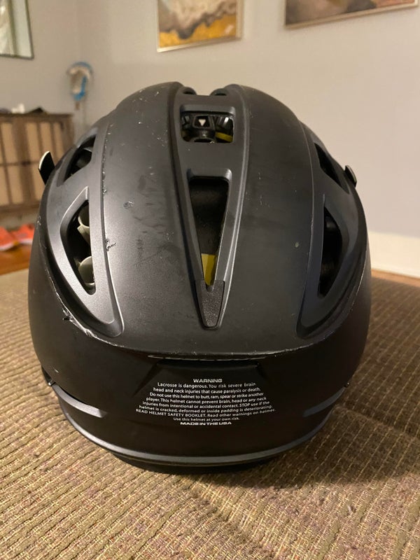 Used Cascade R Helmet (Black Helmet/Orange Facemask/Black Chinstrap)