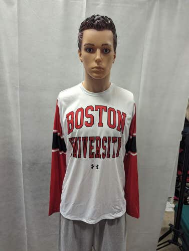 NWT Boston University Terrier's Under Armour Long Sleeve Shirt M
