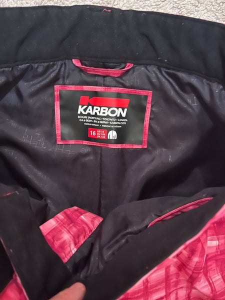 Karbon Pink Used Youth 16 Ski Pants
