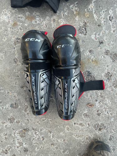 Used CCM 14" JetSpeed FT350 Shin Pads