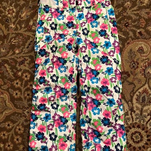 Karbon Luna floral print ski pant 6 girls