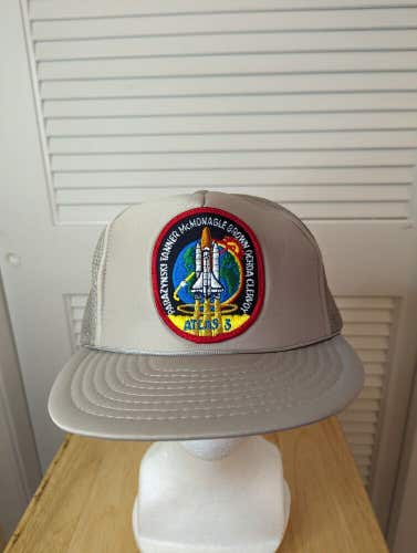 Vintage Atlas 3 Space Launch Mesh Trucker Snapback Patch Hat