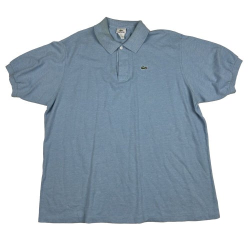 Lacoste Short Sleeve Polo Golf Shirt Light Blue Men's Size 9 4XL