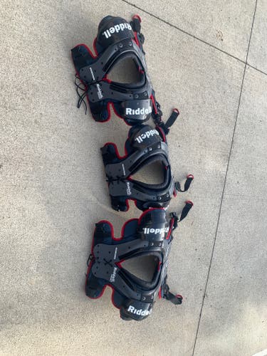 lot of Used Youth Medium Riddell Pursuit Shoulder Pads