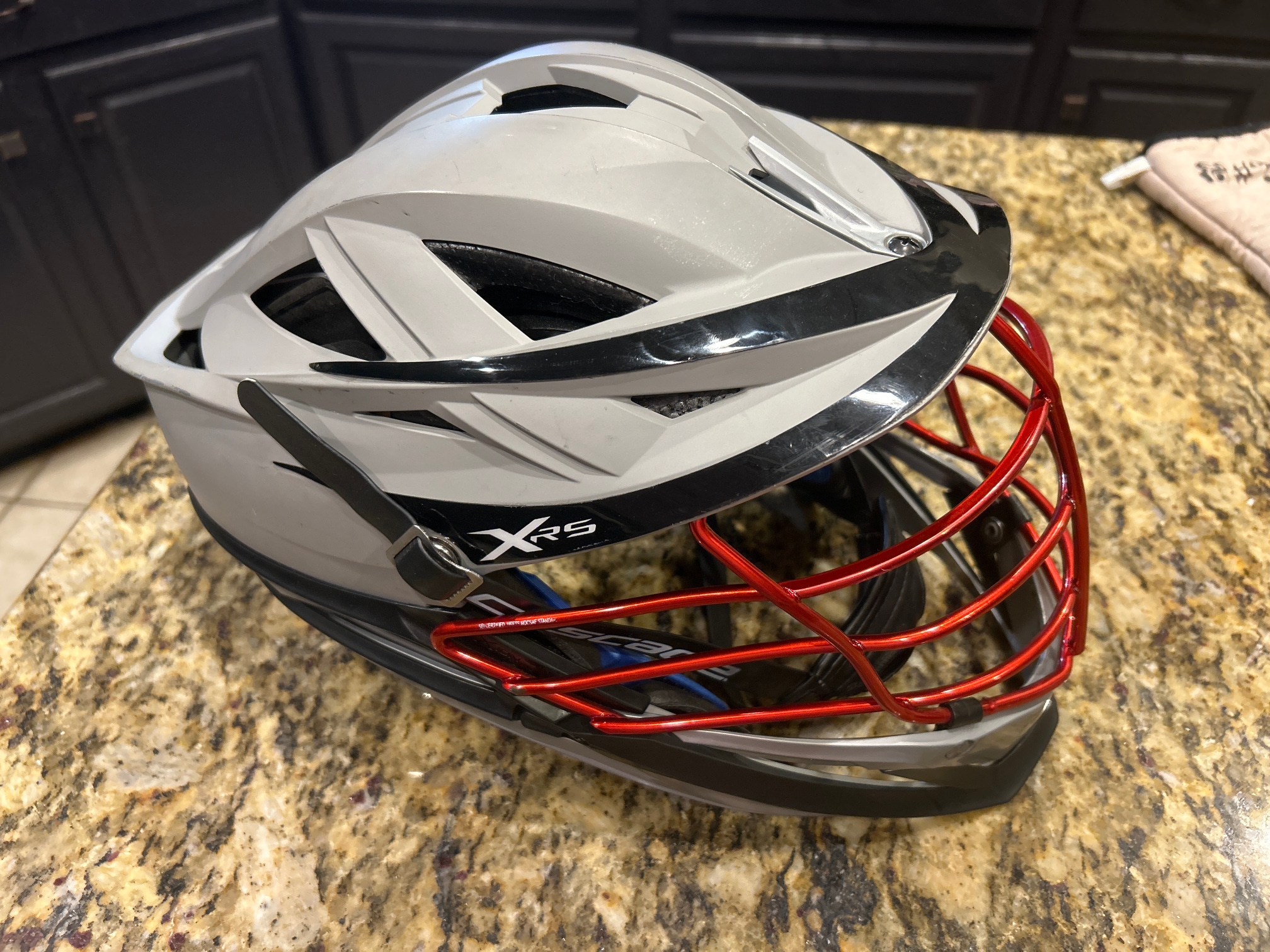Matte Gray w/ Red Chrome Mask Cascade XRS Helmet