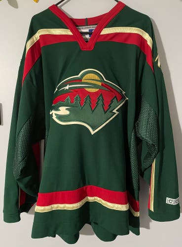Used ccm Minnesota Wild vintage green jersey size xxl