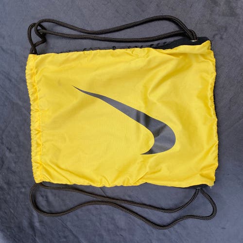 Vintage Nike Livestrong Black & Yellow Drawstring Bag Backpack