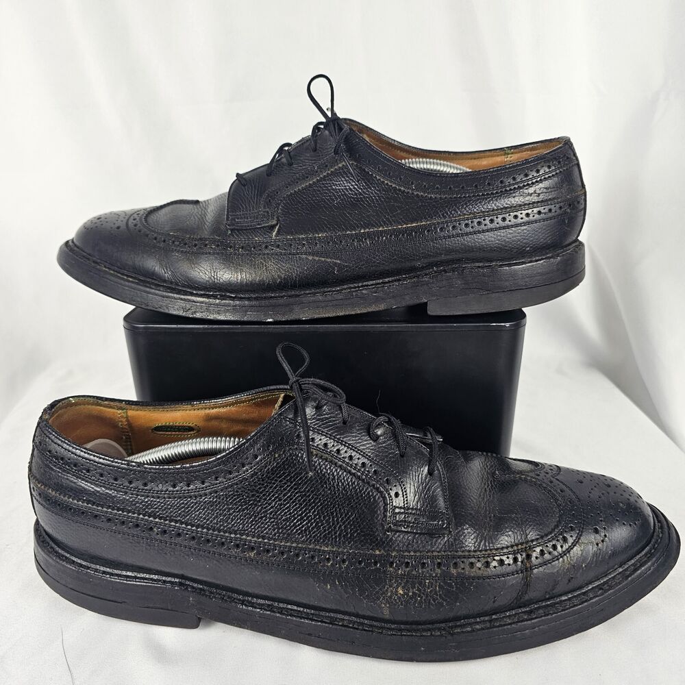 Florsheim Imperial 92604 Black Long Wing V Cleat 5 Nail Size 11.5