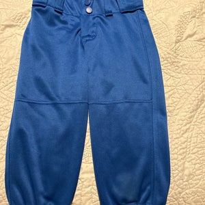 Blue Used Girls Small Easton Game Pants