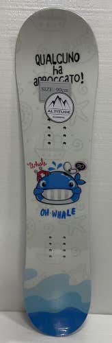 TODDLER KIDS' WSNOW "OH WHALE" BEGINNER SNOWBOARD 90CM/34.5" LONG