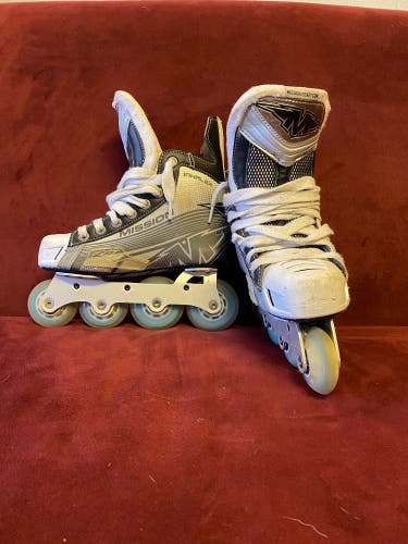 Used Mission Wide Width Size 2 Inhaler AC4 Inline Skates