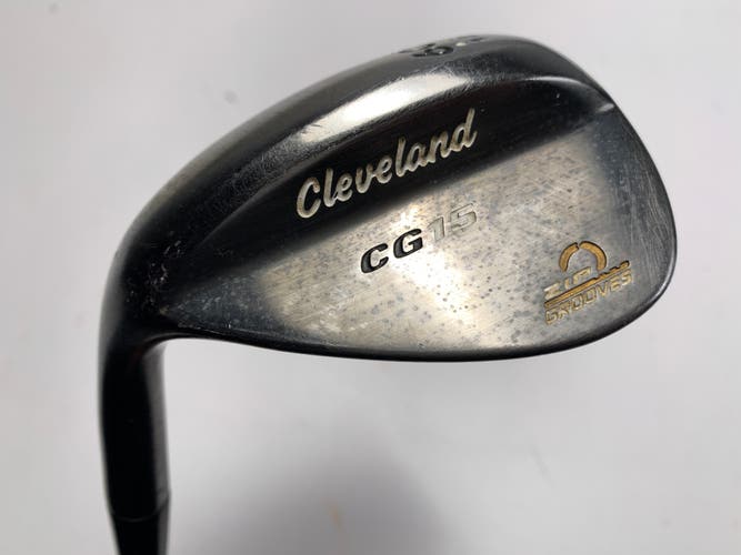 Cleveland CG15 Black Pearl 60* 12 Traction Wedge Steel Mens LH Midsize Grip