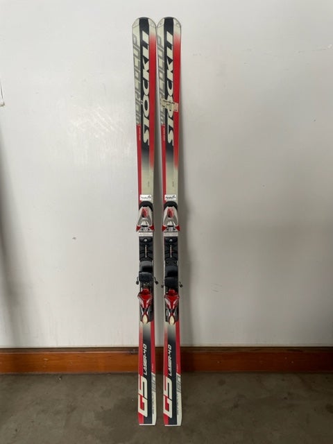 Used 2016 Stockli 180 cm Racing Laser Skis With Bindings Max Din 20