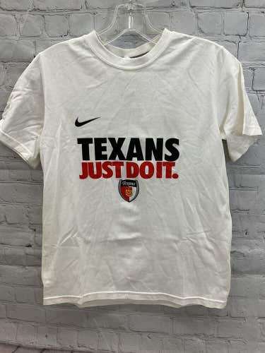 Nike Youth Unisex Club Texan Soccer Size Medium White Short Sleeve Tshirt New