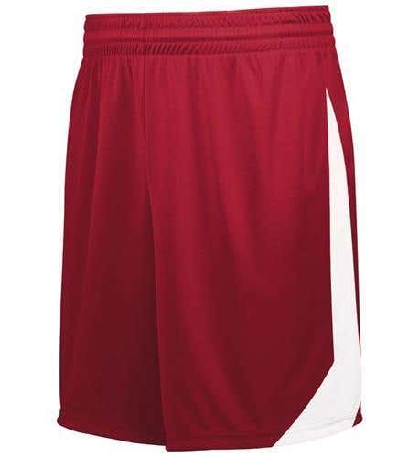 High 5 Youth Unisex Albion Scarlett Red White Soccer Shorts Athletic 25381 New