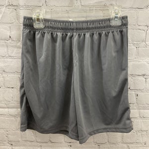 High 5 Youth Unisex Essortex Moisture Management Size L Grey Soccer Shorts New