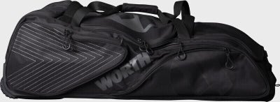 New Worth WORBAG-WB Wheeled Softball Equipment Bag bat slowpitch baseball black
