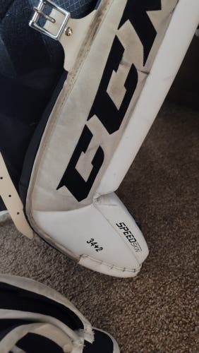Used 34" CCM Extreme Flex E3.9 Goalie Leg Pads
