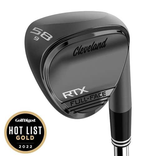 Cleveland Golf RTX Full Face Black Satin Wedge MRH - 9° Bounce - 60° Lob Wedge