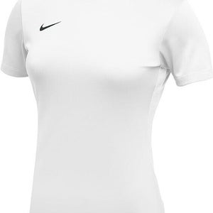 Nike Womens DriFIT Park VI White Team Soccer Jersey Tshirt New With Tags $20