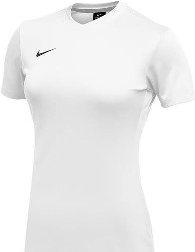 Nike Womens DriFIT Park VI White Team Soccer Jersey Tshirt New With Tags $20