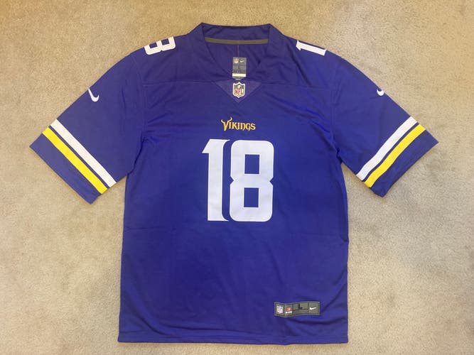 NEW - Men's Stitched Nike NFL Jersey - Jordan Jefferson - Vikings - S-XL
