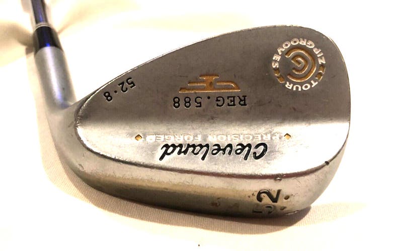 Cleveland Tour Grooves 588 Reg Precision Forged 52/08 Gap Wedge Steel Shaft