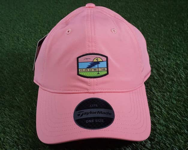 TAYLORMADE HAT LITE ONE SIZE MADE ’79 RARE GOLF HAT CAP, SALMON ~ NICE!!