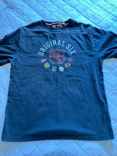 Gray Used Men's  Shirt Nhl Original 6