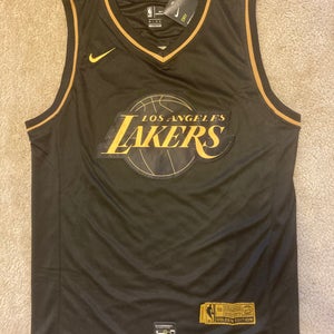 NEW - Mens Stitched Nike NBA Jersey - Lebron James - Lakers - L & XL - Black