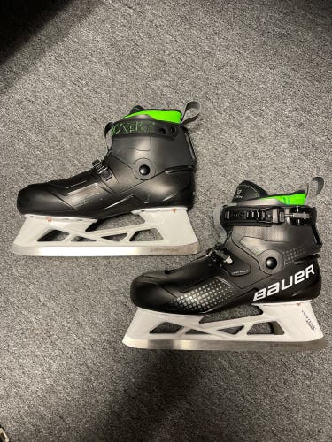 Used Bauer Regular Width  Size 10 Konekt Hockey Goalie Skates