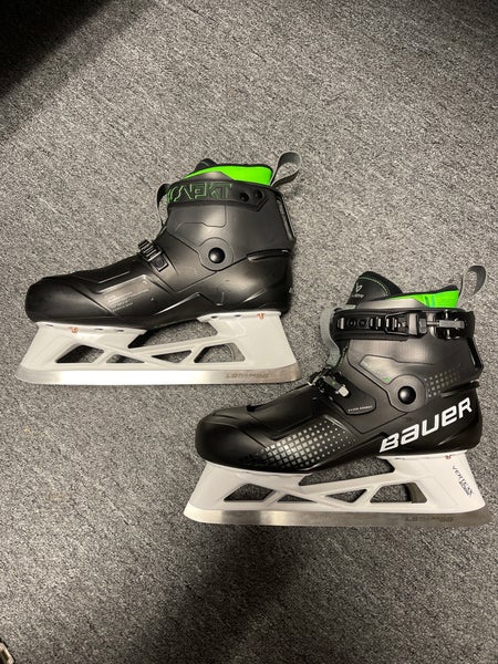 Used Bauer Regular Width Size 10 Konekt Hockey Goalie Skates