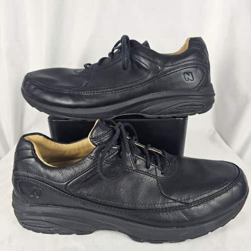New Balance 950 Luxury Size 14 2E Men Black Leather Comfort Postal Walking Shoes