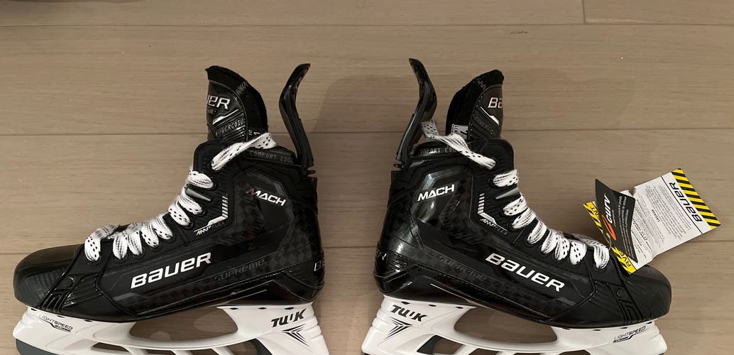 Bauer Supreme Mach Skates Senior Size 7 Fit 1 NO STEEL