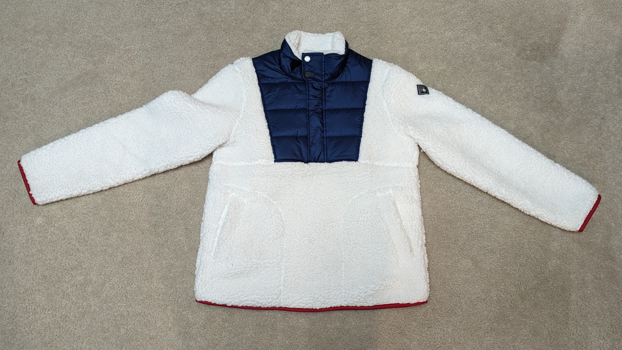 Used Women's Spyder Sherpa Fleece Jacket - Medium - White Abyss