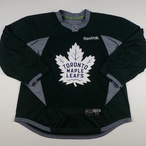 Toronto Maple Leafs pro stock Reebok practice hockey jersey NHL Forest Green 58